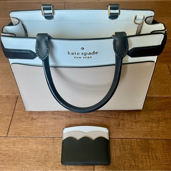 kate spade Handbags - Kate Spade New York Staci Colorblock Medium Satchel with Matching Card Holder